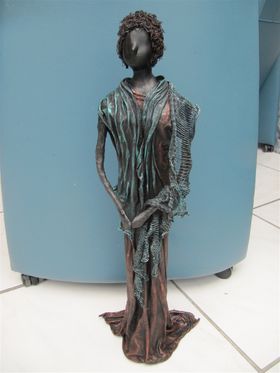 Met een workshop in Zeeland in april 2013, heb ik deze dame gemaakt . Zij is een voorbeeld voor vele workshops hierna.