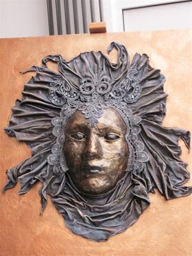 Masker op canvas, oktober 2014
