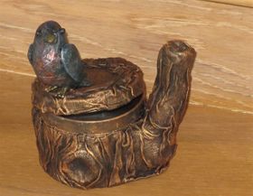 Vogeldoosje, ook leuk om kado te doen (met inhoud). november 2015