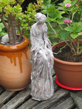 Stone art beeld dame Juliette , juli 2018