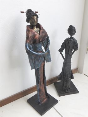 Zij maakten een Japanse Dame   en een meisje Sophia.  Ook weer erg geslaagde creaties