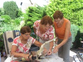 16 juli 2015  workshop met Niesje, Mary en Loes.