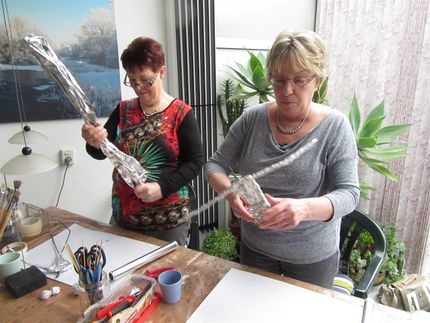 29 januari 2016, Succesvolle workshop met Elly  en Joke