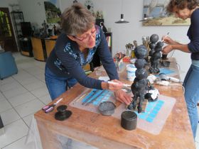 3 november 2017,  workshop met Janneke en Ineke.