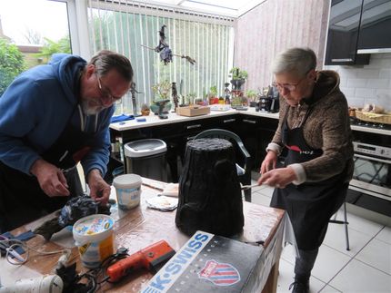 10 januari 2018, workshop met Olga, Joop en Sylvia.