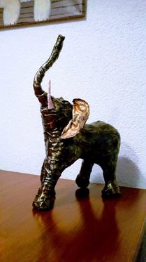 En Agnes maakt deze prachtige olifant