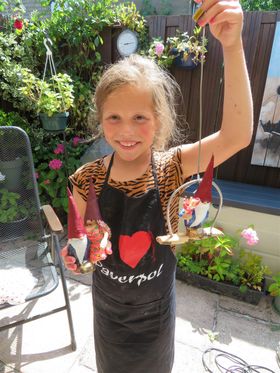 Ook Jip kwam langs ( 14 juli ) om kaboutertjes te maken. Kabouter 